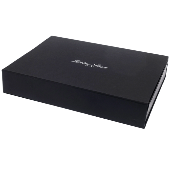 Exclusive backgammon set "Baptiste" made of leather, blue and white