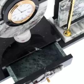 Письменный набор из мрамора "Саянский"