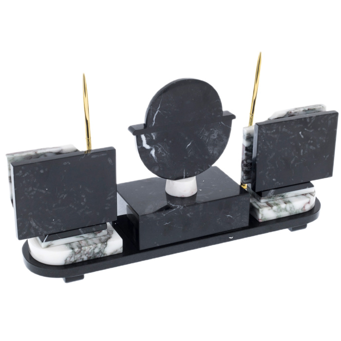 Письменный набор из мрамора "Саянский"
