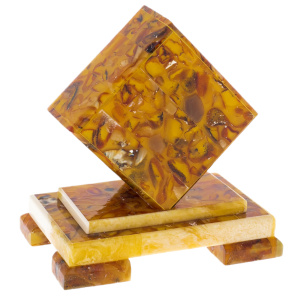 Amber watch "Cube"