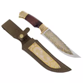 Набор охотничий "Охота на медведя" с ножом, на 3 персоны, Златоуст