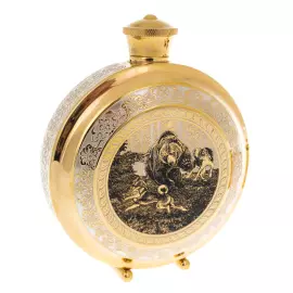 Набор охотничий "Охота на медведя" с ножом, на 3 персоны, Златоуст