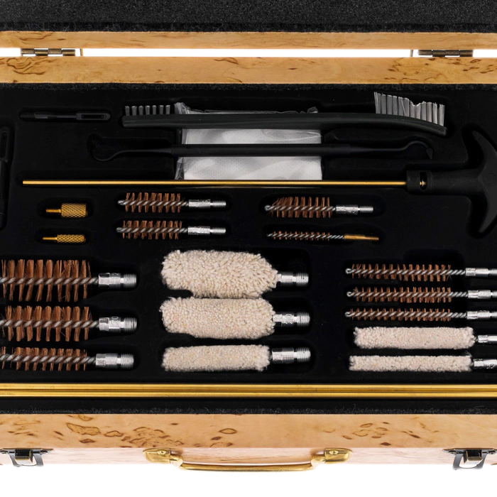 Gun cleaning kit made of Karelian birch "Wolf" small