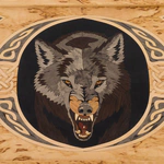 Gun cleaning kit made of Karelian birch "Wolf" small