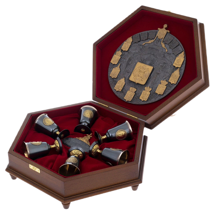 Vodka set "Imperial Hexagon" small