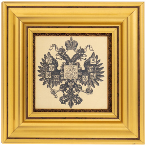 Painting on gold "Double-headed Eagle" by kant