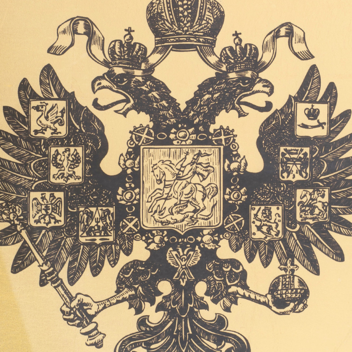 Painting on gold "Double-headed Eagle" by kant