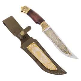 Набор охотничий большой "Охота на медведя" с ножом, на 3 персоны, Златоуст