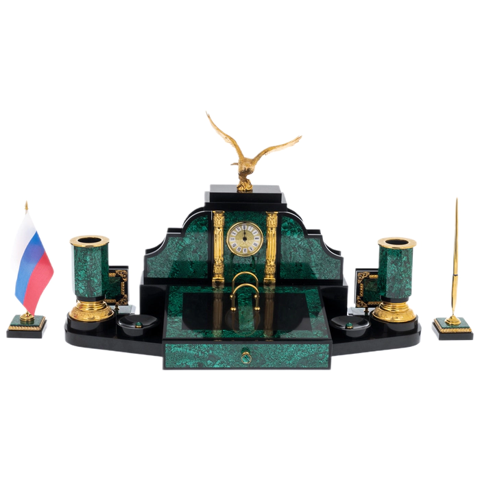 A set of malachite "Presidential" Zlatoust