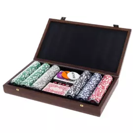 Wooden Poker Set