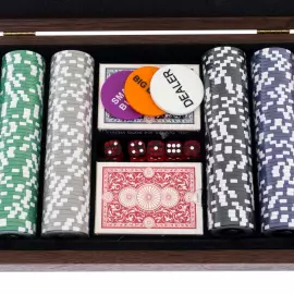 Wooden Poker Set