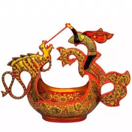 Bucket "George the Victorious" Khokhloma