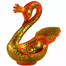 Bucket "Swan with a crown" by Khokhloma