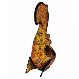 Bucket "Bird" khokhloma