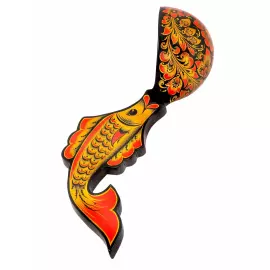 Ladle with a spoon of Khokhloma's "Fish"