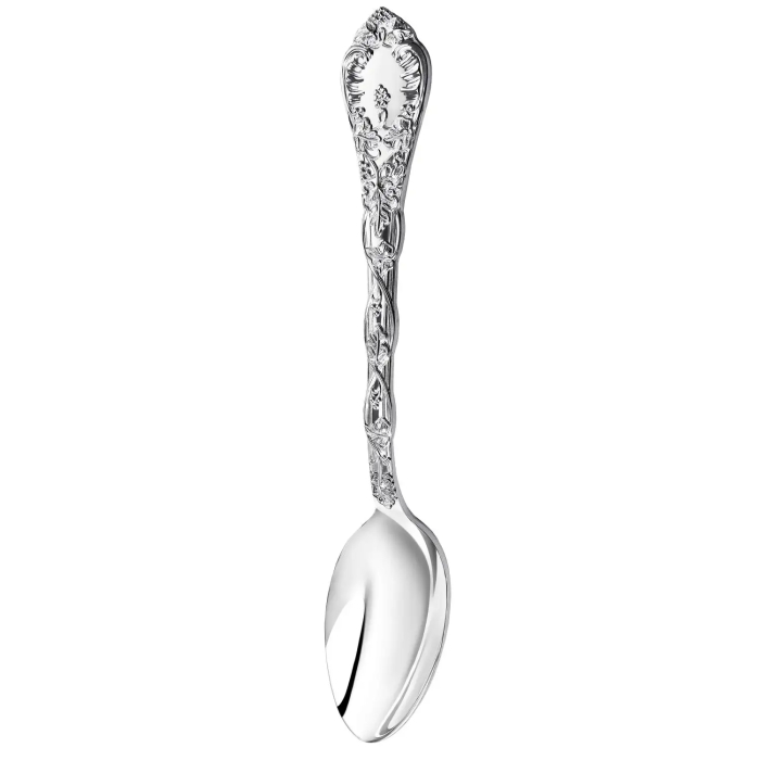 Silver-plated table set "Grapevine" : fork, spoon, knife, teaspoon, for 12 people, 48 items