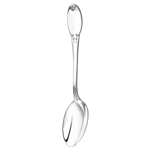 Silver table set "Smooth": fork, spoon, knife, teaspoon, for 6 persons, 24 items