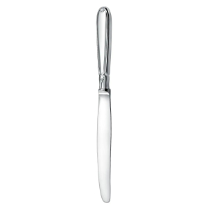 Silver table set "Smooth": fork, spoon, knife, teaspoon, for 6 persons, 24 items