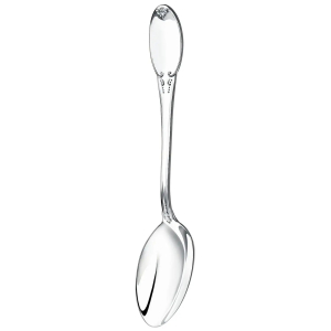 Silver table set "Smooth": fork, spoon, knife, teaspoon, for 6 persons, 24 items