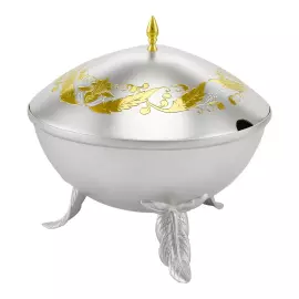 Серебряная ваза для меда №23 с позолотой