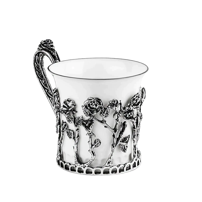 Rosalia coffee set: spoon, cup, sugar bowl, for 2 persons