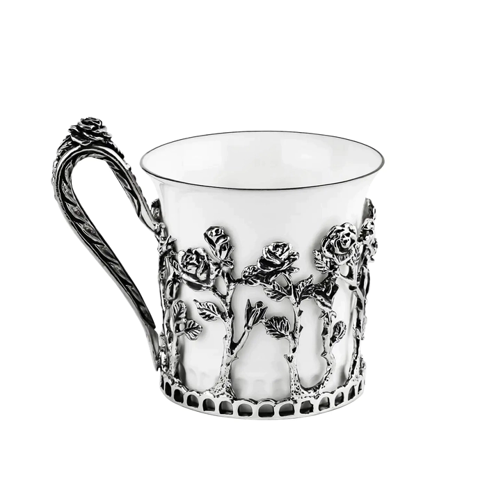 Rosalia coffee set: spoon, cup, sugar bowl, for 2 persons