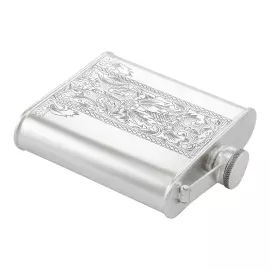 Серебряная фляжка №14