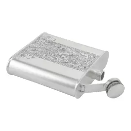 Серебряная фляжка №14