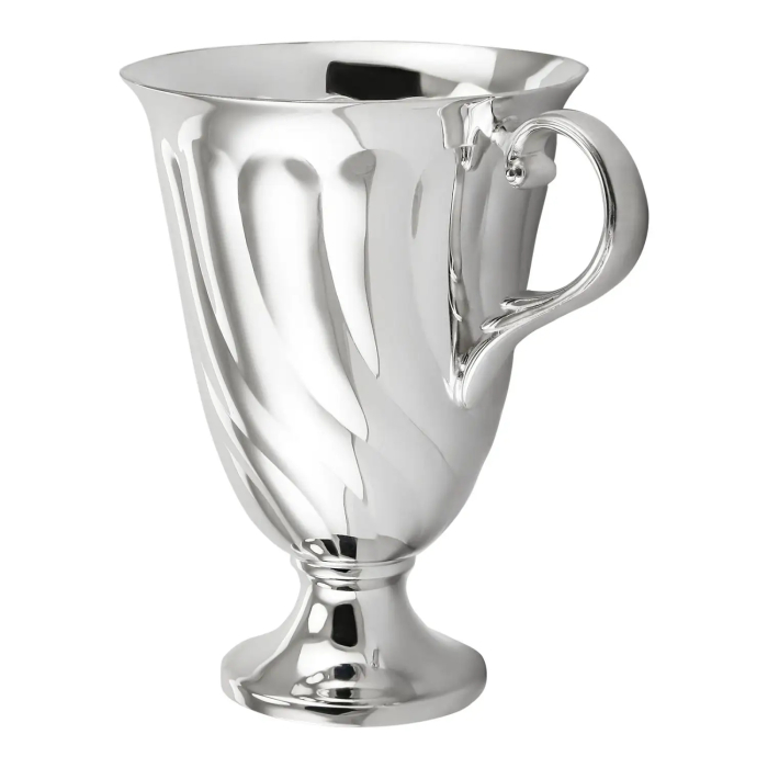 Silver cup and saucer No. 19