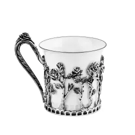 Набор кофейных чашек "Розалия": ложка, чашка, на 2 персоны