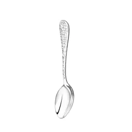 Серебряный столовый набор "Эгоист. Капелька": вилка, ложка, чайная ложка, нож, на 1 персону, ковка