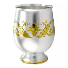 Серебряный стакан №40 "Версаль" с позолотой, на 1 персону