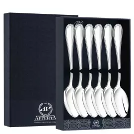 A set of silver teaspoons "Droplet" for 6 people
