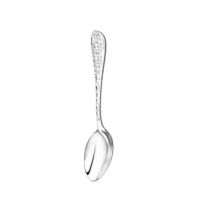 Silver table set "Forged droplet" : fork, spoon, teaspoon, for 1 person