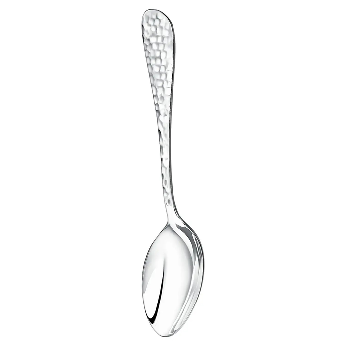 Silver table set "Forged droplet" : fork, spoon, teaspoon, for 1 person