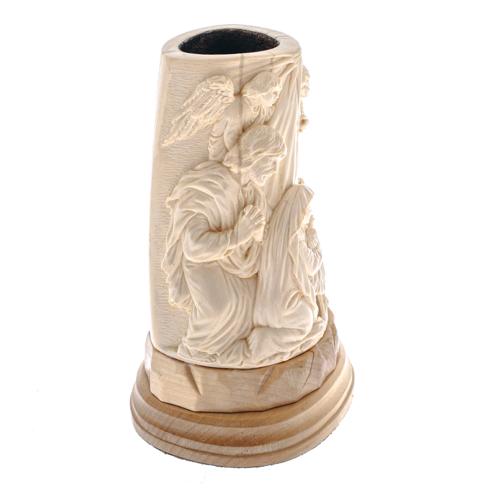 Pencil case made of mammoth tusk "Jesus Christ"