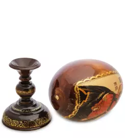 Яйцо-икона "Владимирская Божья Матерь" Борисова А.