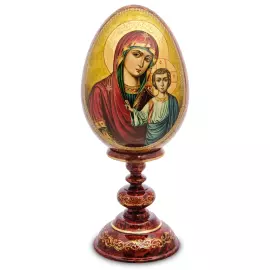Яйцо-икона "Казанской Божьей Матери" Рябова Г.