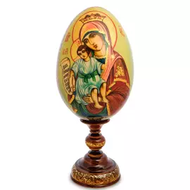 Яйцо-икона "Достойно есть" Рябова Г.