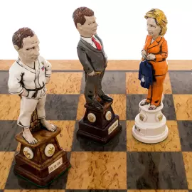 Collectible porcelain chess "Modern politicians. A new Era"