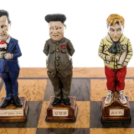 Collectible porcelain chess "Modern politicians. A new Era"