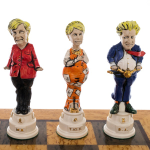 Collectible porcelain chess "Modern politicians. A new Era"