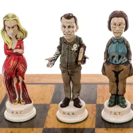 Collectible porcelain chess "Modern politicians. A new Era"