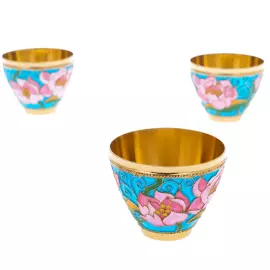 Сервиз чайный серебряный "Царевна-Лебедь" на 4 персоны, 6 предметов