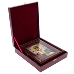 Икона "Николай Угодник Чудотворец" с перламутром