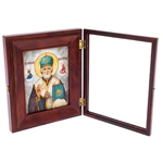 Икона "Николай Угодник Чудотворец" с перламутром