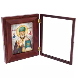 Икона "Николай Угодник Чудотворец" с перламутром