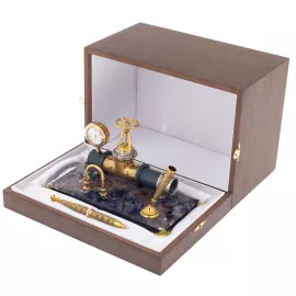 Table set "Oil pipe" on lapis lazuli