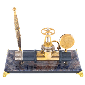 Table set "Oil pipe" on lapis lazuli