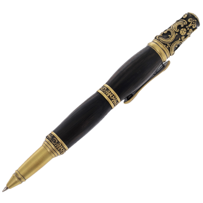 The handle is made of stained oak "Victorian" in a case, brass